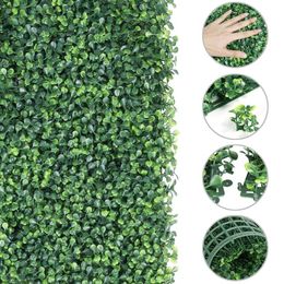 Decorative Flowers & Wreaths Artificial Grass Plant Lawn Panels Wall Fence Home Garden Backdrop Decor Mat Greenery Panel 40 60cmDecorative D