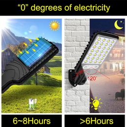 Garden Decorations Wall-mounted Street Solar Light Motions Remote Control Lamp Powerful Brightness Lighting Tool for Outdoor Garden 230617