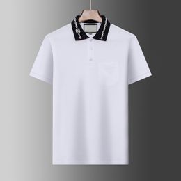 Summer Brand Clothes Luxury Designer Polo Shirts Men Casual Polol Fashion Snake Bee Print Embroidery T Shirt High Street Mens Polos M-3XL