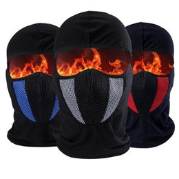 Cycling Caps Masks Full Face Mask Cycling Windproof Headgear Motorcycle Balaclava Breathable Outdoor Sports Men CS Mask Head Cover Hat 230617