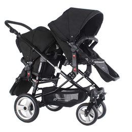 Twin with High Landscape Bb, Double Person Front Rear Can Sit and Lie Down, Lightweight Foldable Baby Stroller Pushchair buggy