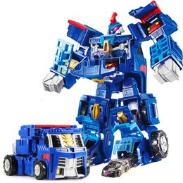 Transformation toys Robots Big ABS Turning Mecard W Transformation Car Action Figures Amazing Car TurningMecard for Children Deformation Robot Toys 230617