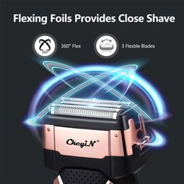 Shavers CkeyiN RSCX9008 Electric Shaver Rechargeable 3D Floating Blade Beard Trimmer Men Washable Razor Professional Shaving Machine 5