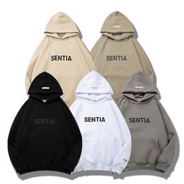 Mens Hoodies Designer Clothes Couples Sweatshirts Ess Print with Letters Pullovers Women Hoodie Quality Velvet Warmer Sweater Street Clothing Asian Size S-3xl