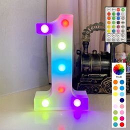 LED letter light number proposal decorate indoor birthday decoration props