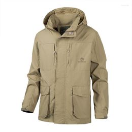 Men's Jackets Spring And Autumn Korean Fashion Mens Jacket Multi-pocket Workwear For Men Loose Outdoor Youth Casual Windproof Tops