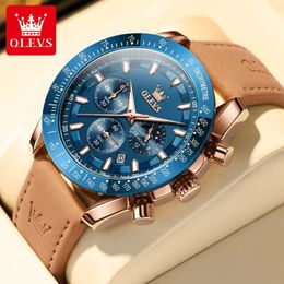Olevs Multi functional quartz waterproof men's watch, men's watch 45mm