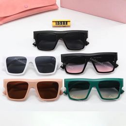 Sunglasses for women Miu sunglass Glimpse sunglasses Classic rectangular goggles gold letters trendy men's sunglasses outdoor beach UV400 sunglasses wholesale