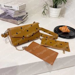 Designer Crossbody Bags Luxury Shoulder Bag Fashion 3 Pieces Composite Bags With Long Wallet Messenger Bag Envelope Chain Shoulder Strap Purse Original Box