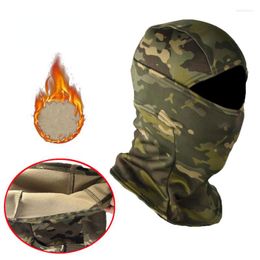 Bandanas Warm Fleece Balaclava Winter Thick Mask Tactical Protection Riding Windproof Head Cover Outdoor Skiing Cycling Scarf