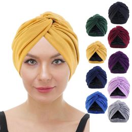 Berets Womens Solid Colour Imitation Silk Double Layer Sleeping Hat Twisted Headband Beauty Makeup Home For Women Pack Caps