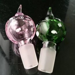 Glass Smoking Pipes Manufacture Hand-blown bongs Colourful curved bubble head