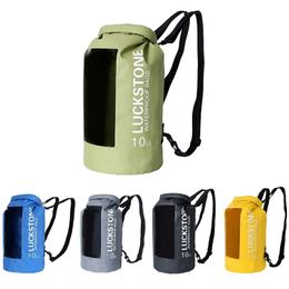 Outdoor Bags Luckstone Camping Hiking PVC Dry Bag Ocean Pack Waterproof Backpack Rafting For Mobile Phone With Window 10L 230619