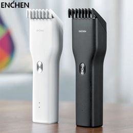 Clippers Trimmers ENCHEN Boost USB Electric Hair For Men Adults Kids Cordless Rechargeable Cutter Machine Professional 230619