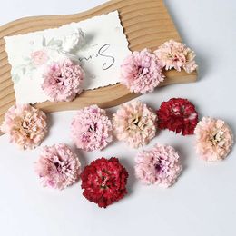 Dried Flowers 10Pcs Artificial Heads for Wedding Marriage Decoration DIY Garland Accessories Home Decor Fake Flower Crafts Wreath Gift