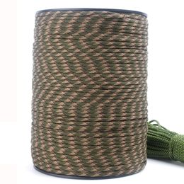 Climbing Ropes DHL Free 4mm Paracord 1000FT 550 Rope Parachute Cord Lanyard 7 Strands Paracord For Outdoor Survival Emergency And DIY 230617