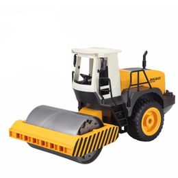 New RC Truck Road Roller 2.4G Remote Control Single Drum Vibrate 2 Wheel Drive Engineer Electronic Truck Model Hobby Toys gift