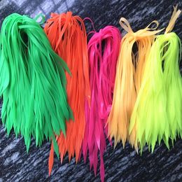 Baits Lures 50 pcs 5 Colours Colourful Silicone Streamer Spinnerbait Buzzbait Rubber Jig Lures skirt Variety of Colours 230619