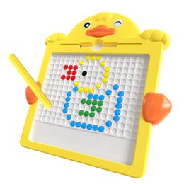 Intelligence toys DIY Children's Magnetic Drawing Board Toys Colourful Magnetic Beads Fine Motor Training Writing Board Games Early Childhood Education Toys 230619