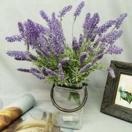 Decorative Flowers Romantic Fake Flower Wide Application Beautiful Artificial Lavender Wedding Home Table Decor