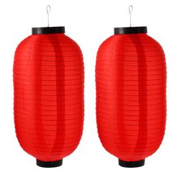 Table Lamps 2pcs Chinese Hanging Lanterns Decorative Red Traditional China Year Spring Festival Decoration Cloth