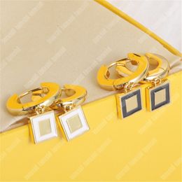 Fashion Woman Designer Earrings Jewelry Letters Gold Luxury Hoop Earrings Ladies Designers Ear Rings With Box