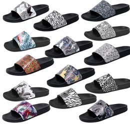 Luxury Brand Designer Rubber Slides Sandal floral Soft Bottom House Shoes Anti-Slip Comfortable Beach ShoesSize 38-46