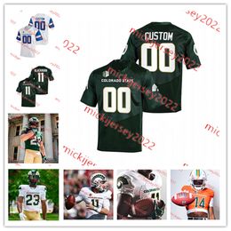 David Bailey Colorado State Football Jersey Dante Wright Tavian Brown Troy Golden Trey McBride Ty Sambrailo Colorado State Rams Jerseys Custom Stitched Mens Youth