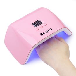 Nail Dryers Nail Lamp 120W Smart Sensor Nail Dryer UV Nail Potherapy Lamp Non-black Hand 230619