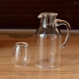 Storage Bottles Dollhouse Miniature Scenery Accessory 1/12 Scale Simulation Glass Cup Bottle For Decor