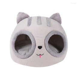 Cat Beds House For Indoor Cats Home Pet Felt Warm Cosy Caves Hut Covered Puppy Houses