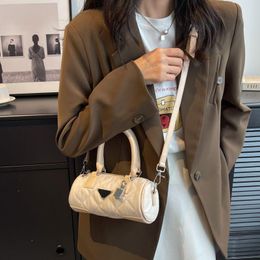 Evening Bags Designer Luxury Women's Boston Bag High Quality Crossbody Female Fashion Chain Handbag Vintage Shoulder Cylinder