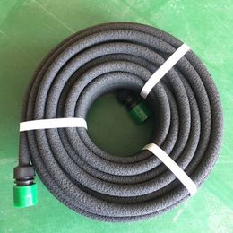 Watering Equipments 7.5/15m Porous Soaker Hose Micro Drip Irrigation 4/9mm Leaking Tube Anti-aging Permeable Pipe Garden Reel Tabaco
