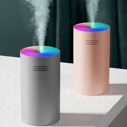 Humidifiers USB air humidifier color cup mini fragrance perfume diffuser LED light ultrasonic cold fog generator atomizer automobile fragrance humidifier 230619