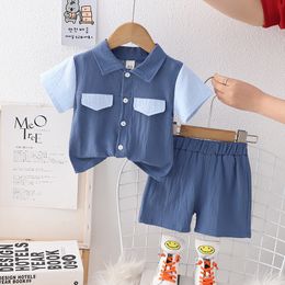 Clothing Sets Sets for children polo Infant top and bottom set 230617