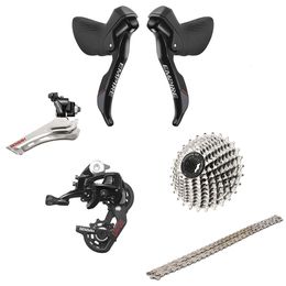 Bike Derailleurs SENSAH EMPIRE 6 Kits 2x11 Speed 22s Road Groupset R L Shifter FD RD Cassette Chains Carbon Fibre or Aluminium 230619