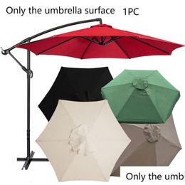 Umbrellas Patio Umbrella Replacement Canopy Market Table Garden Outdoor Deck Replace Er Fit For 6 Ribs Drop Delivery Home Household S Dhd6B