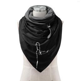 Scarves Collection Eighteen Scarf Printing Wrap Warm Soft Casual Fashion Button Shawls Women