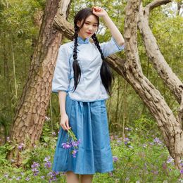 Ethnic Clothing Authentic Traditional Students Teachers Old Shanghai Style May 4th Youth Heroine Dress For Bridesmaids A Art Stage