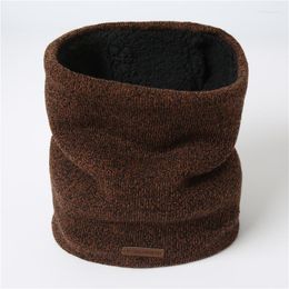 Scarves 2023 Fashion Unisex Winter Scarf Ring Neck Cover Women Thick Warm Fur Fleece Cotton Knitted Child Outdoor Collar Wraps Face