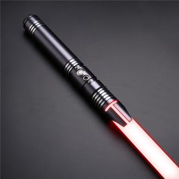 Novelty Games RGB Lightsaber Swing Heavy Dueling Metal Handle Laser Sword 14 Changing Color with Force FX Blaster FOC Lock Up Kids Toys Gifts 230619