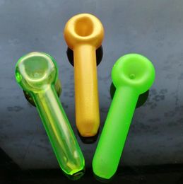 Glass Smoking Pipes Manufacture Hand-blown bongs Spray colored pipe