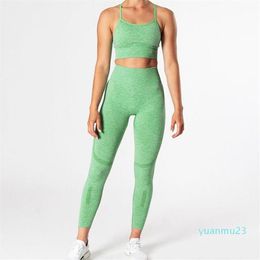 Seamless Sports Sets Women Yoga 2 Piece Set Workout Jogging Suits For