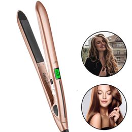 Curling Irons 2 In 1 Straightener Flat Iron Curling Irons Plates Heat Professional For Ptc Styling Tools 230619