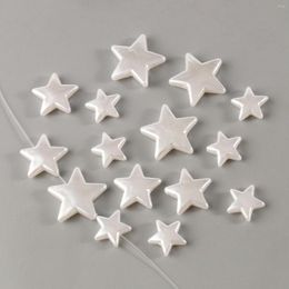 Beads Five Pointed Star Shape Imitation Pearls Acrylic For Jewelry Making Loose Spacer DIY Necklace Bracelet