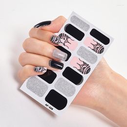 Nail Stickers Full Cover Nails Art Decoration Minimalist Design Self Adhesive Sticker Accesoires Set