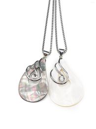 Pendant Necklaces Natural Shells Necklace Droplet Mother Of Pearl Exquisite Charm Women Accessory Girls Wedding Party Jewelry