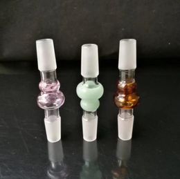 Glass Smoking Pipes Manufacture Hand-blown bongs Colour hoist adapter (1)