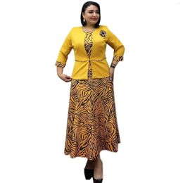 Ethnic Clothing 2 Piece Set African Clothes For Women Dashiki Traditional Tops And Dress Suits Elegant Turkish Wedding Party Dresses Outfit