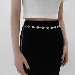 Belts Waist Chain Water Diamond Metal Belt Fashion Versatile Trendy Pant Summer Beach Body